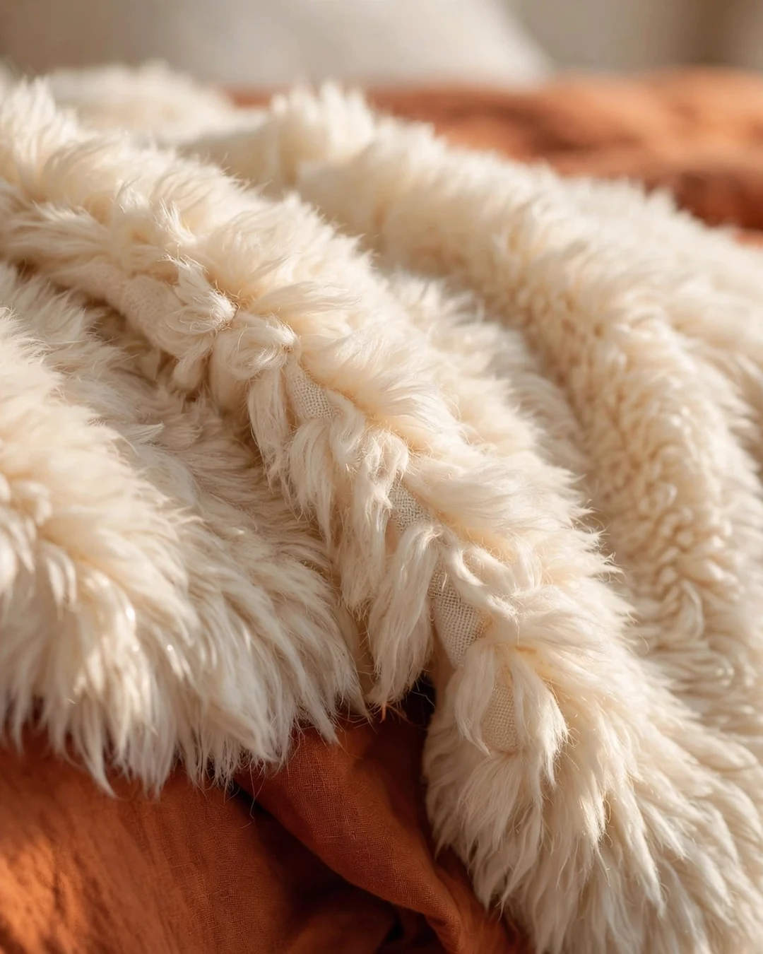Drape a Faux Fur Throw