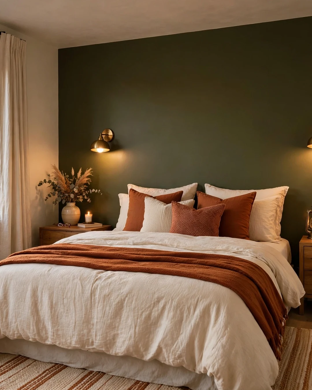 Paint a Moody Olive Accent Wall