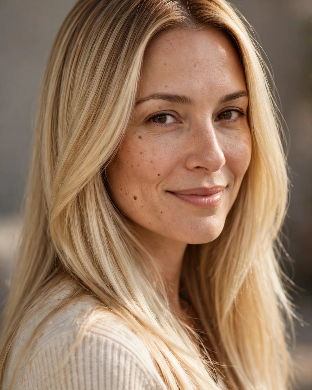 Buttercream Blonde with Warm Roots