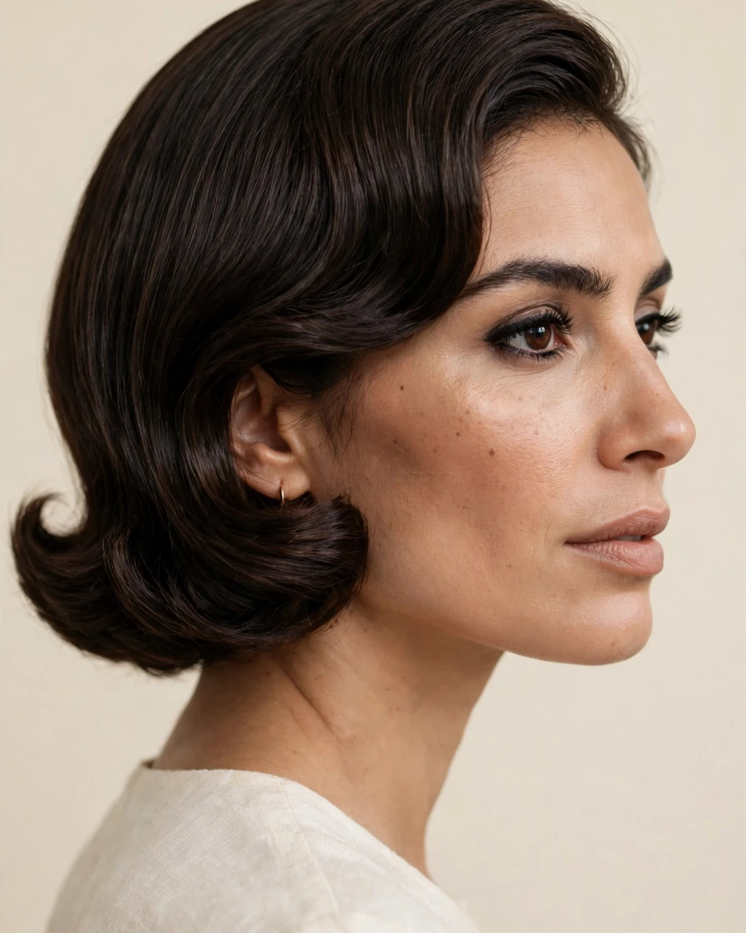 Curled-Under Blunt Bob