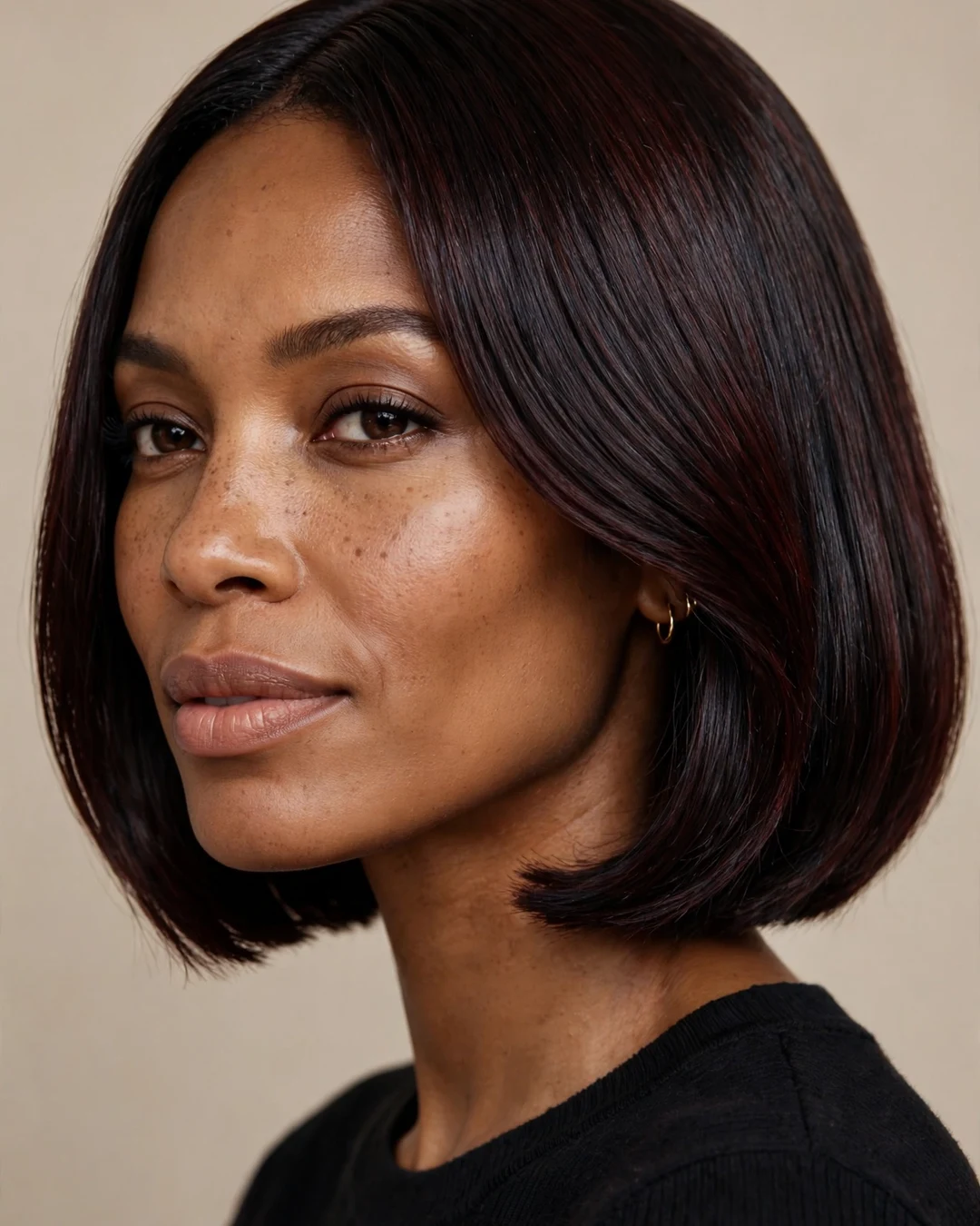 The Sleek Black Cherry Bob