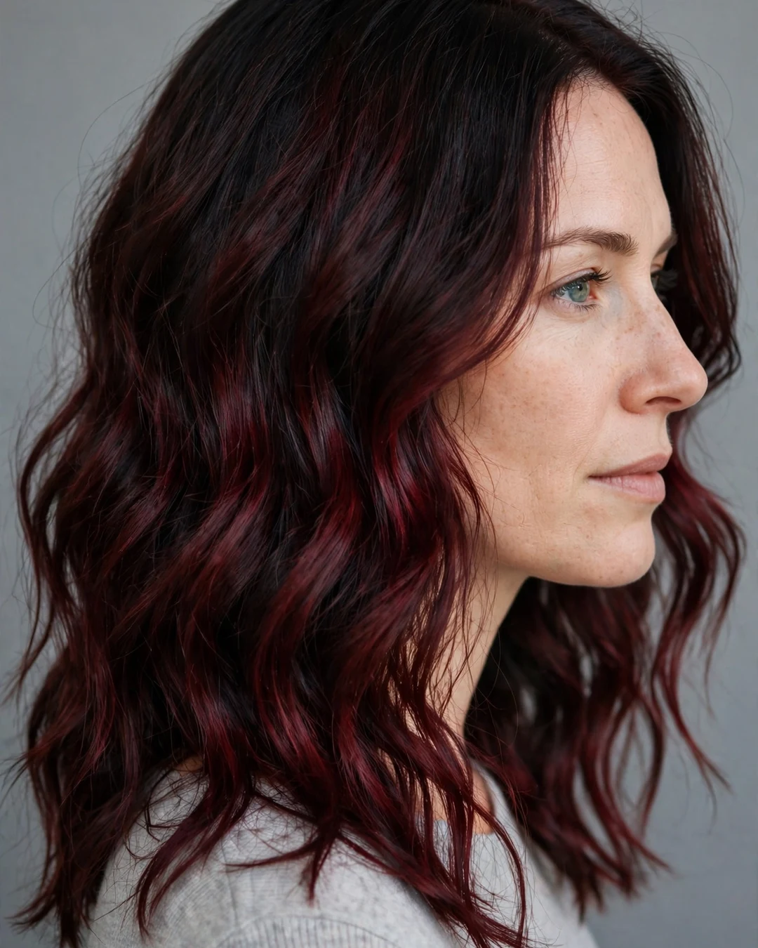 Soft Black Cherry Root Shadow