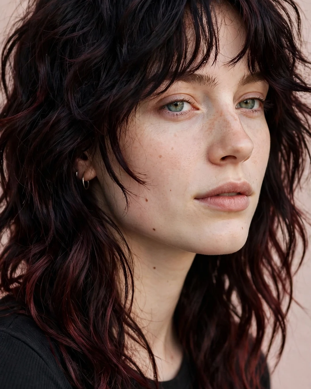 Black Cherry Wavy Shag
