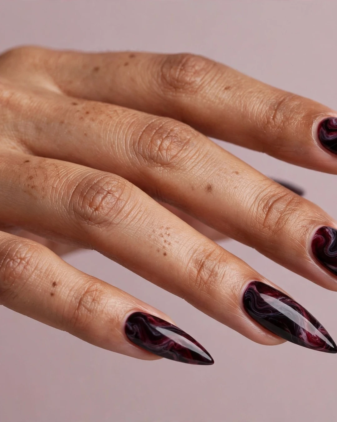 Black Cherry Marble Swirls