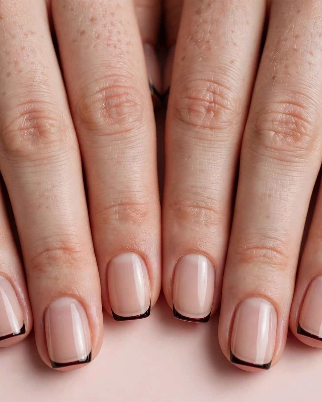Black Cherry Micro French Tips