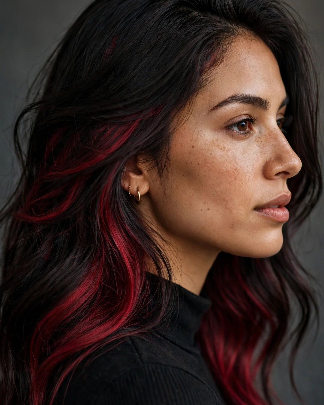 Black Cherry Peekaboo Highlights