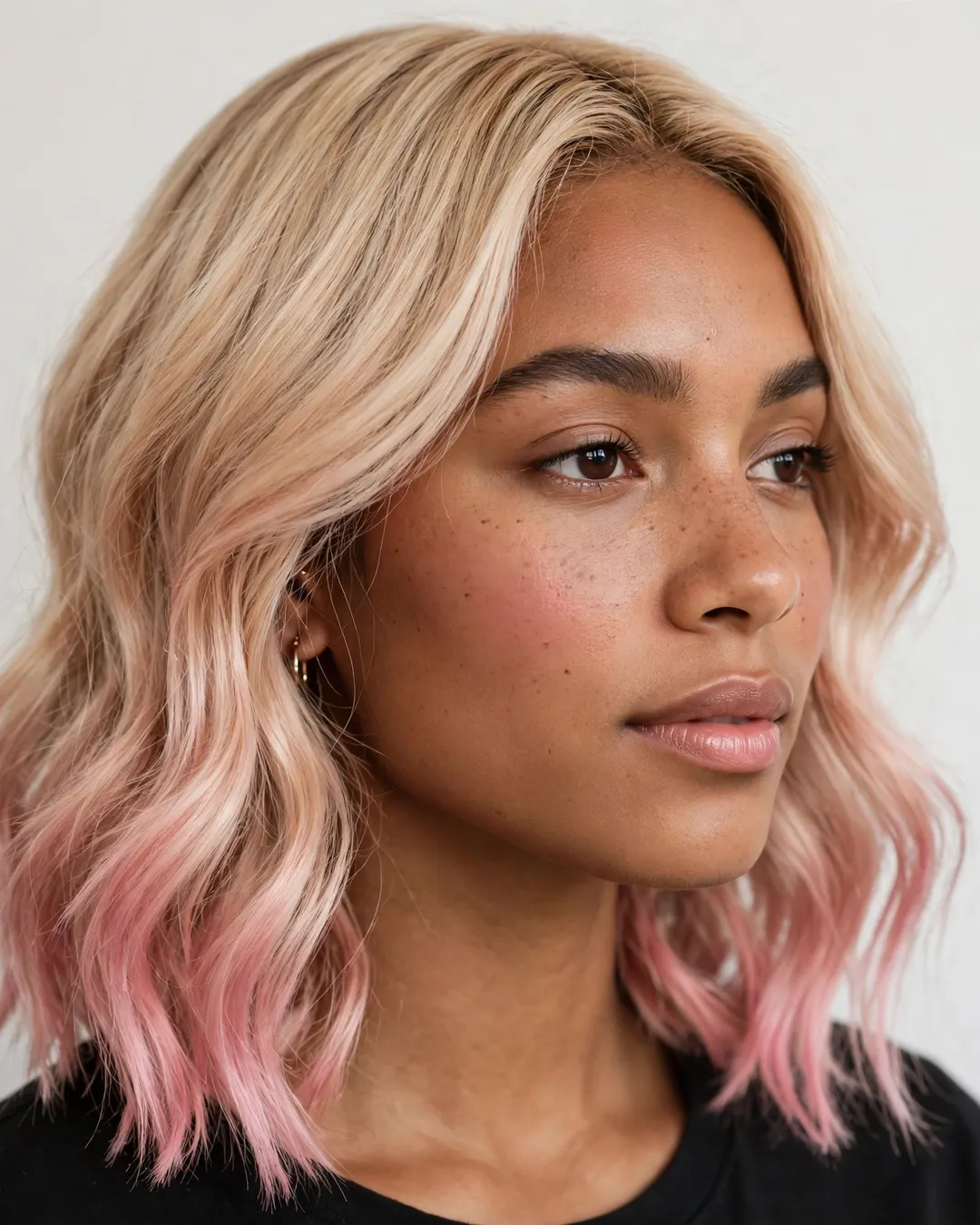 Blush Blonde Lob
