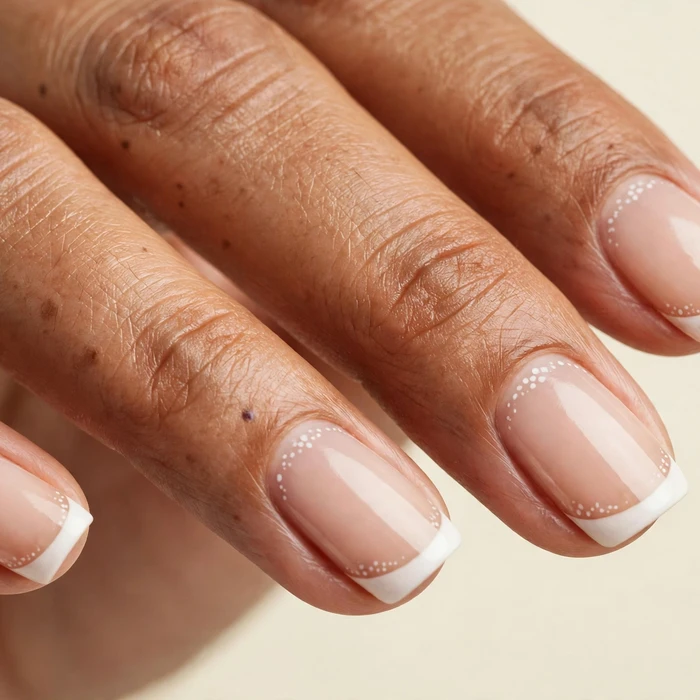 French Tips with Fawn Spots