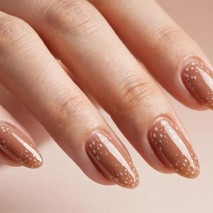 Glass-Like Glossy Bambi Nails