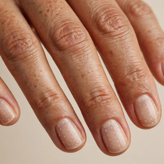 Micro-Spot Minimalist Nails