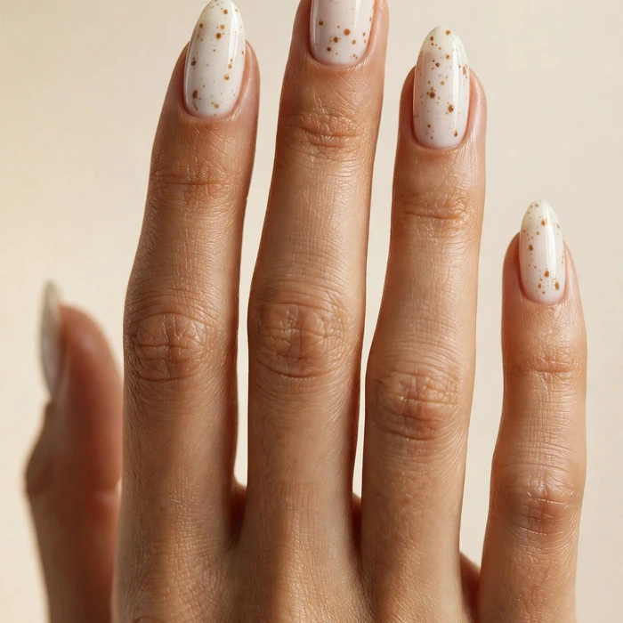 Inverse Bambi: White Base, Caramel Spots