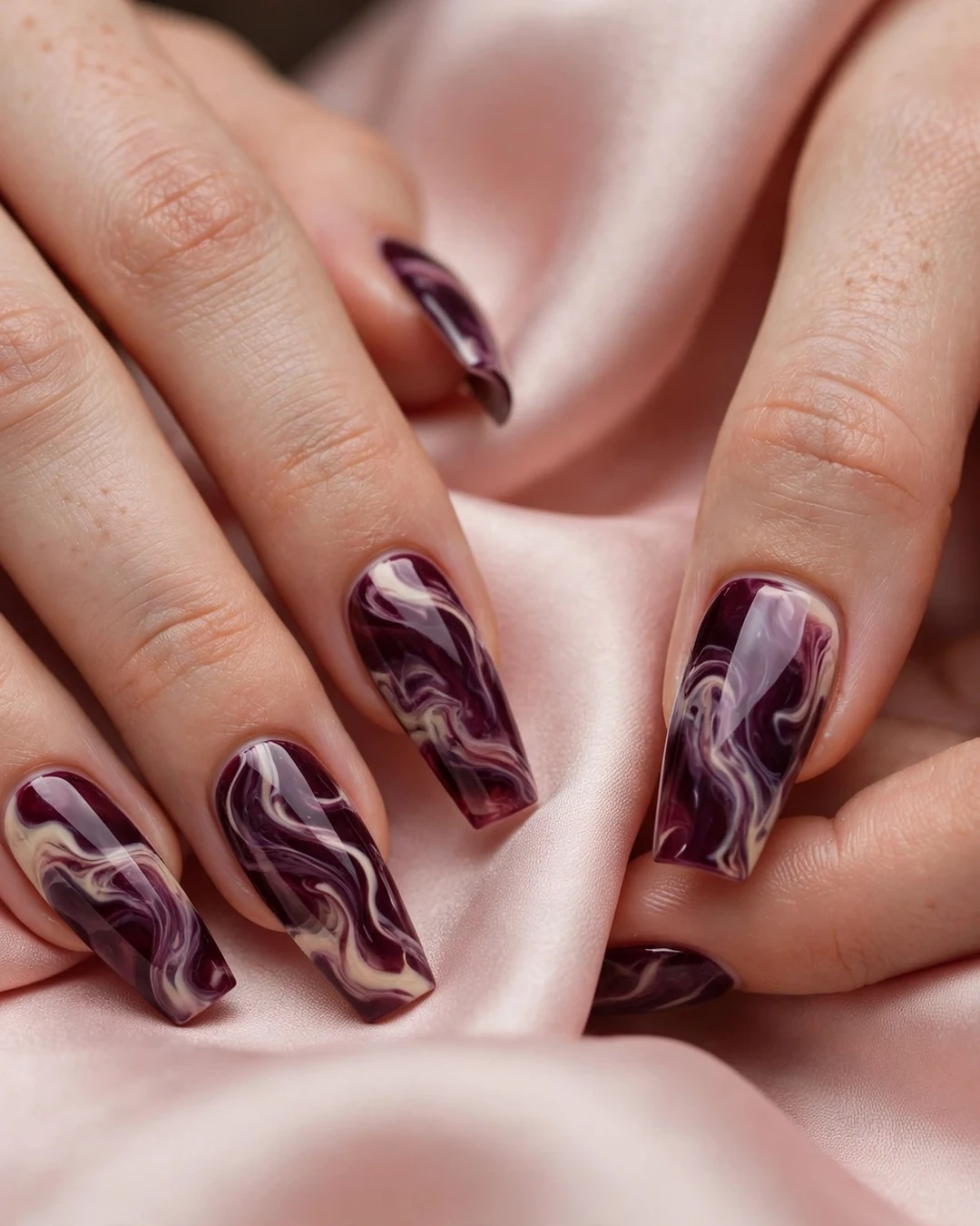 Deep Wine Marble