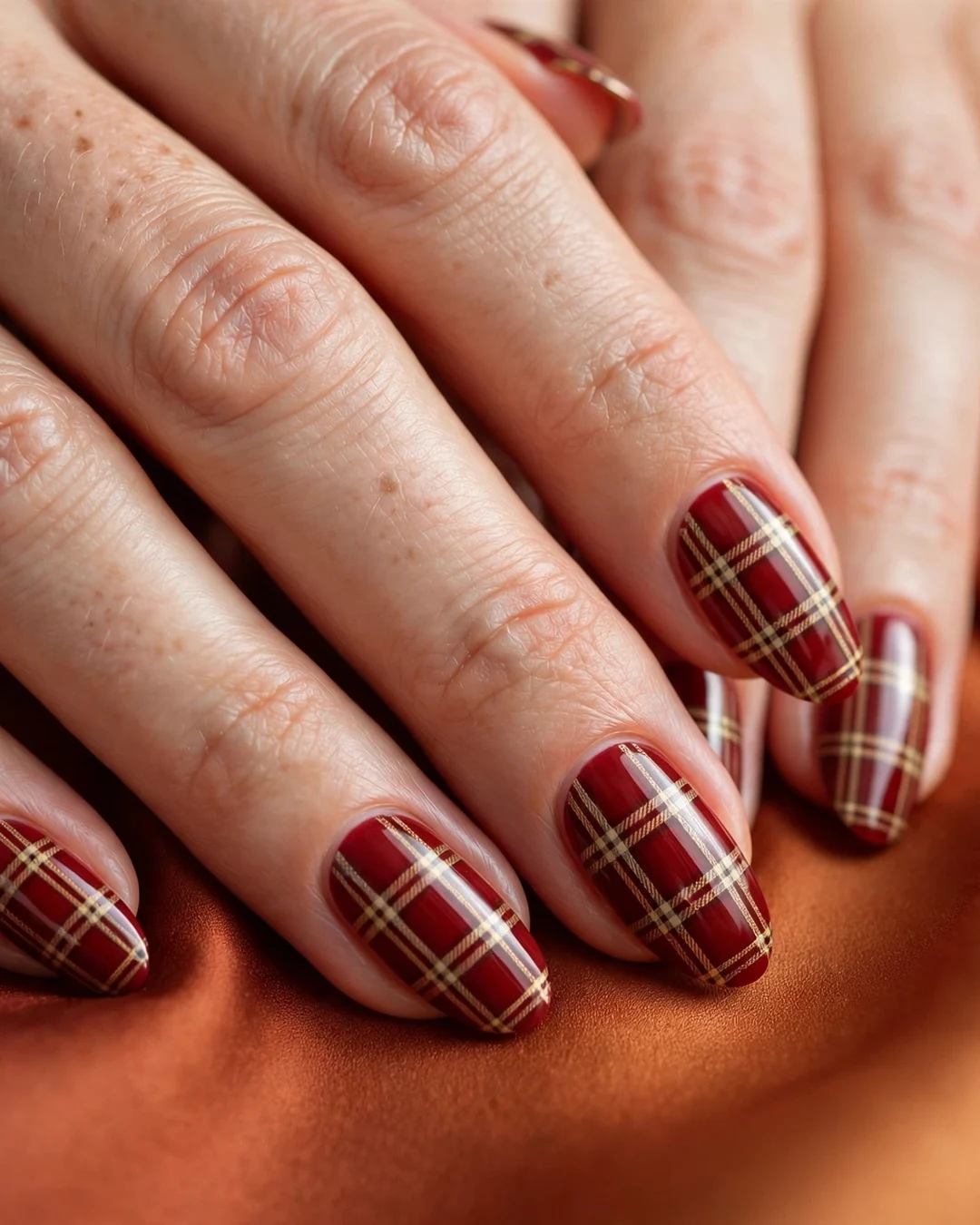 Wine-Red Plaid