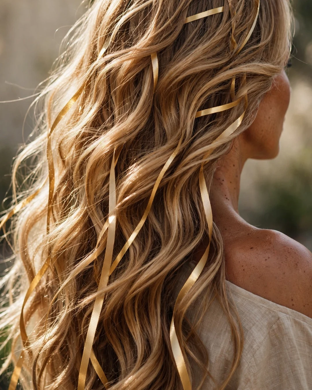 Golden Bronde Waves