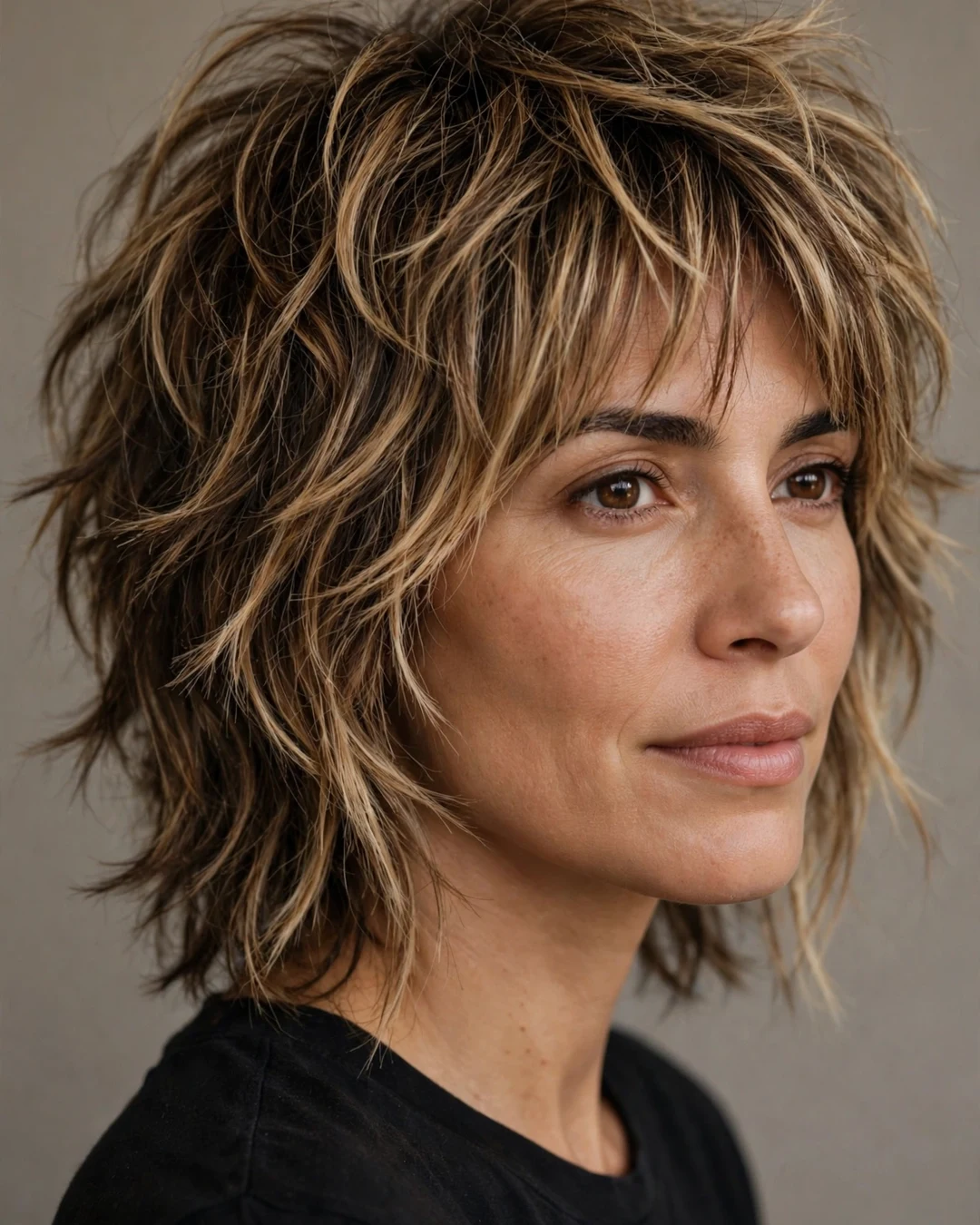 Textured Bronde Shag