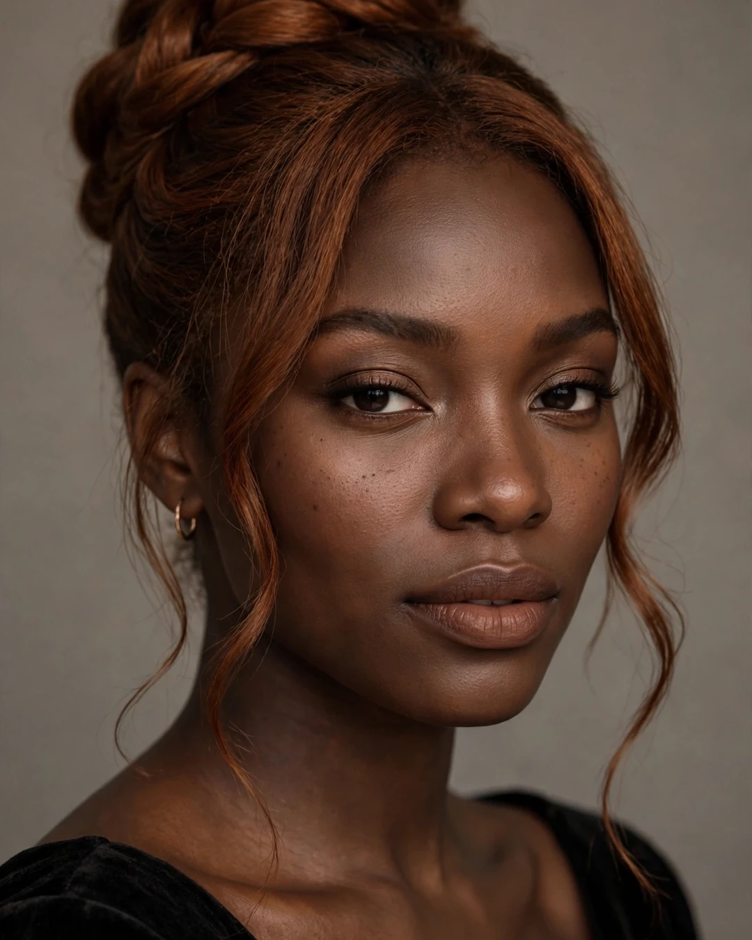 Cinnamon Auburn Updo