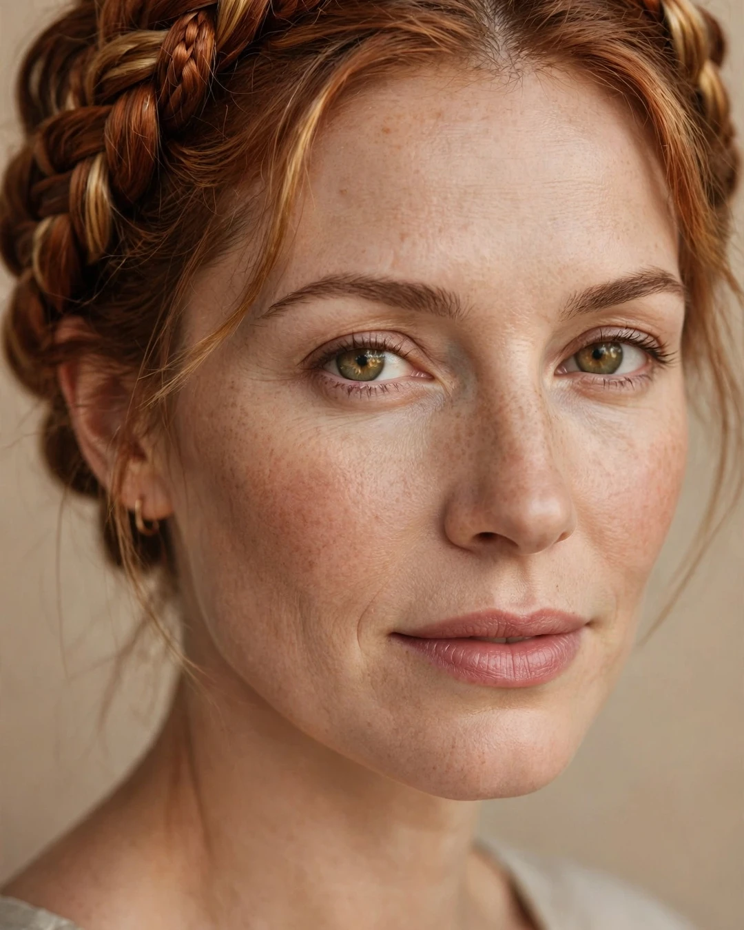 Cinnamon Auburn Braided Crown