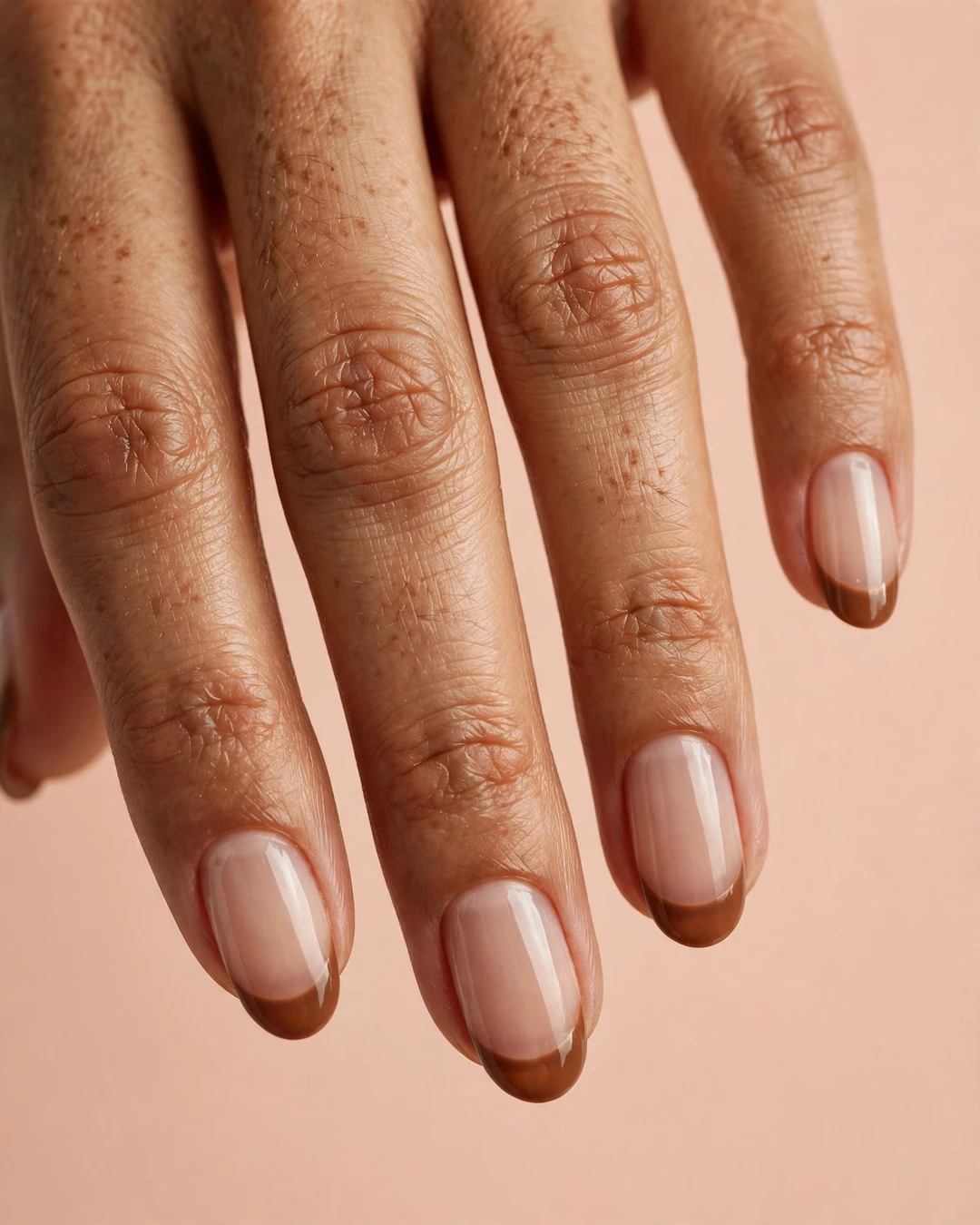 Caramel French Tips