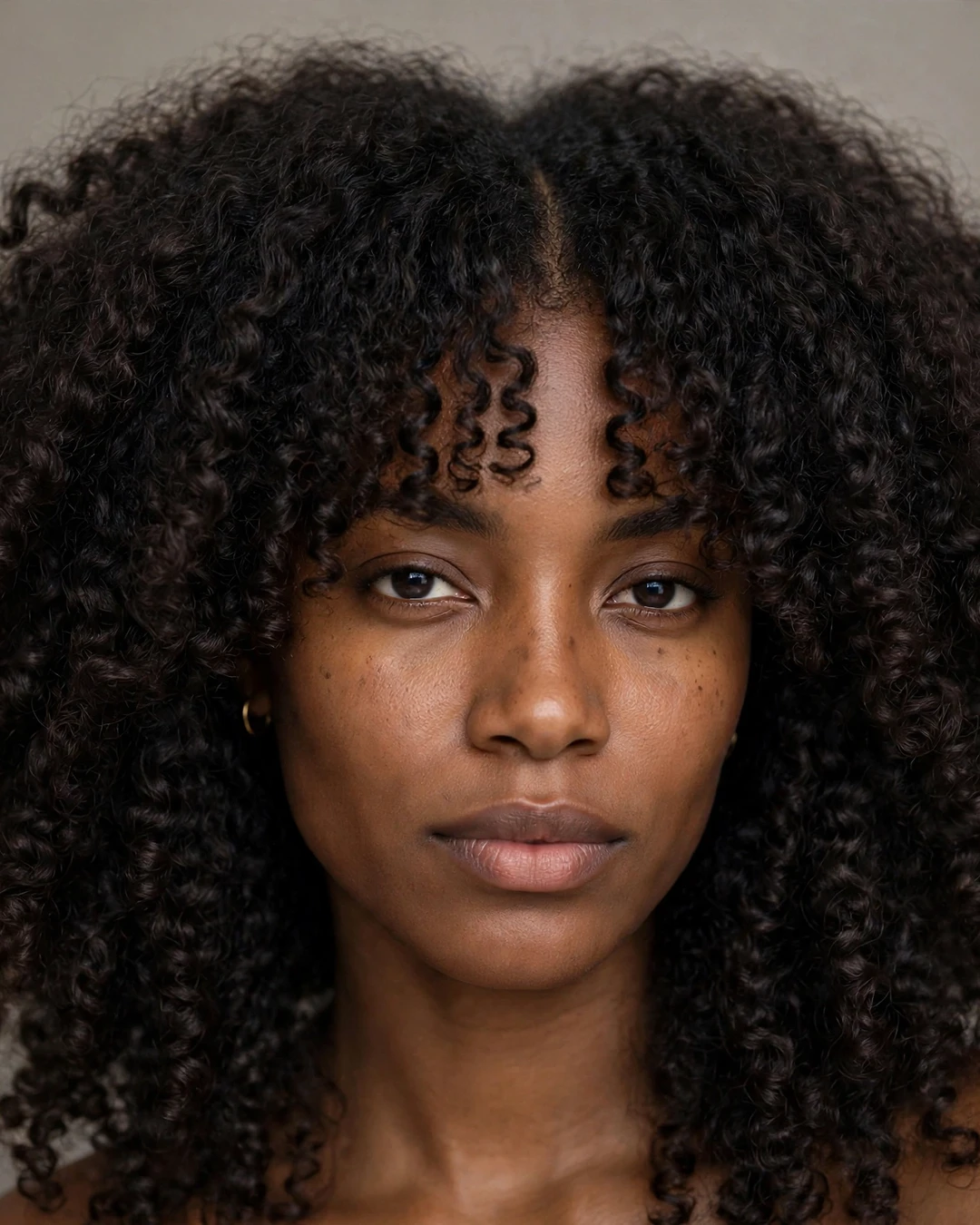 Curtain Bangs on Curly Hair