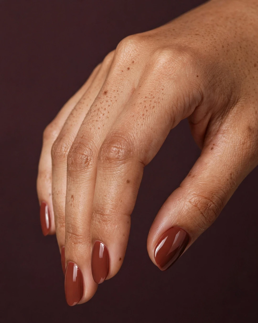 Cherry Mocha Nails