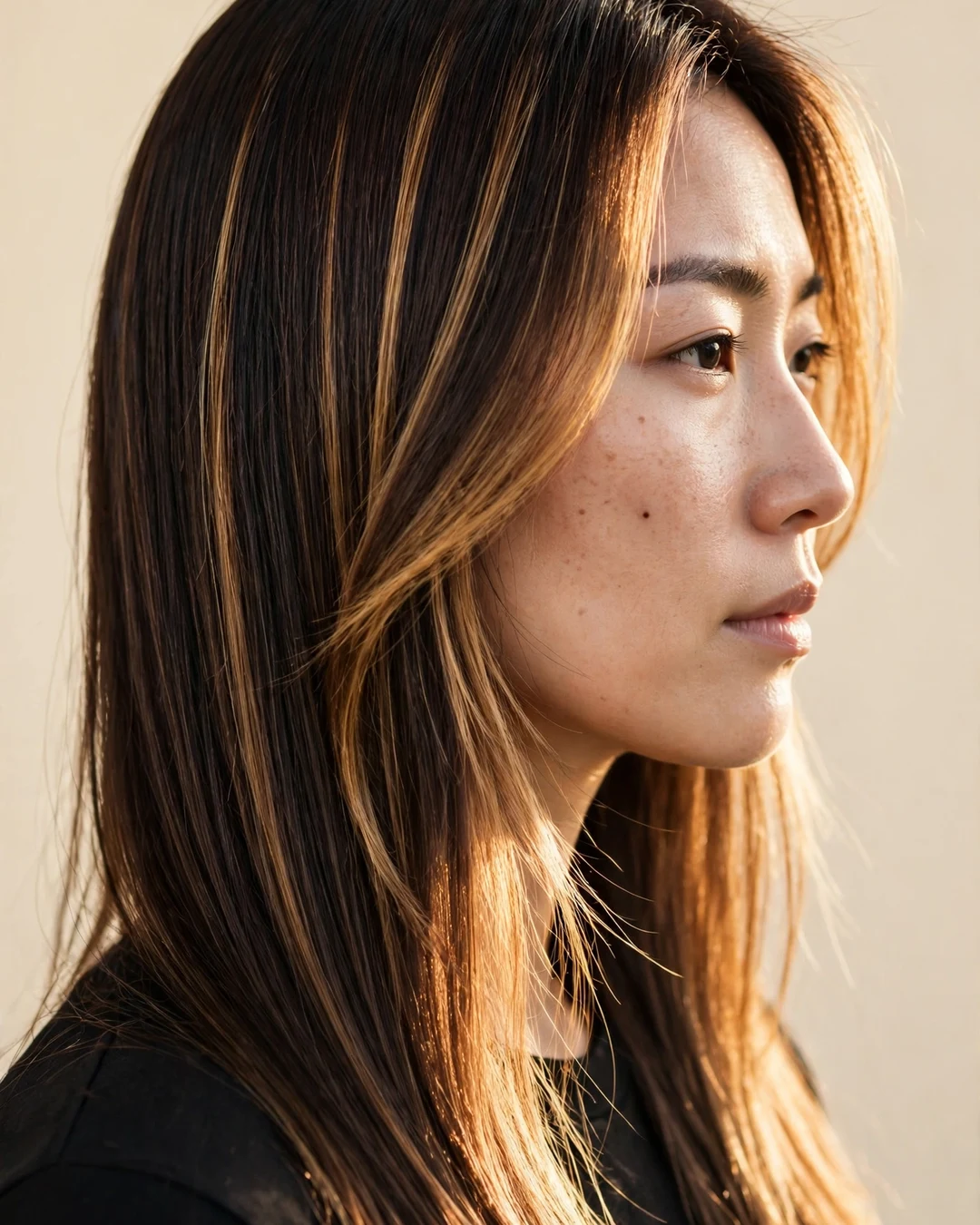 Face-Framing Caramel Balayage Highlights