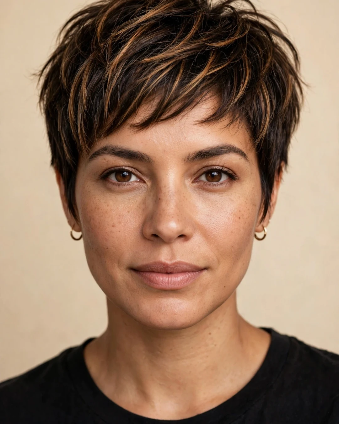Caramel Balayage Pixie