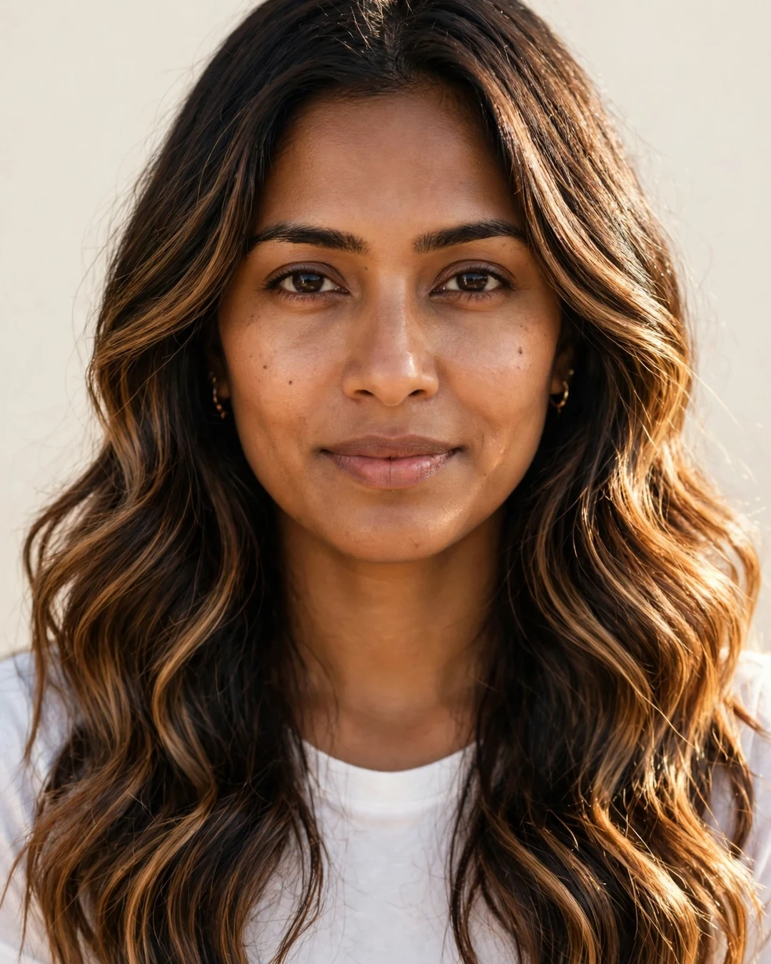 Caramel Balayage Beach Waves
