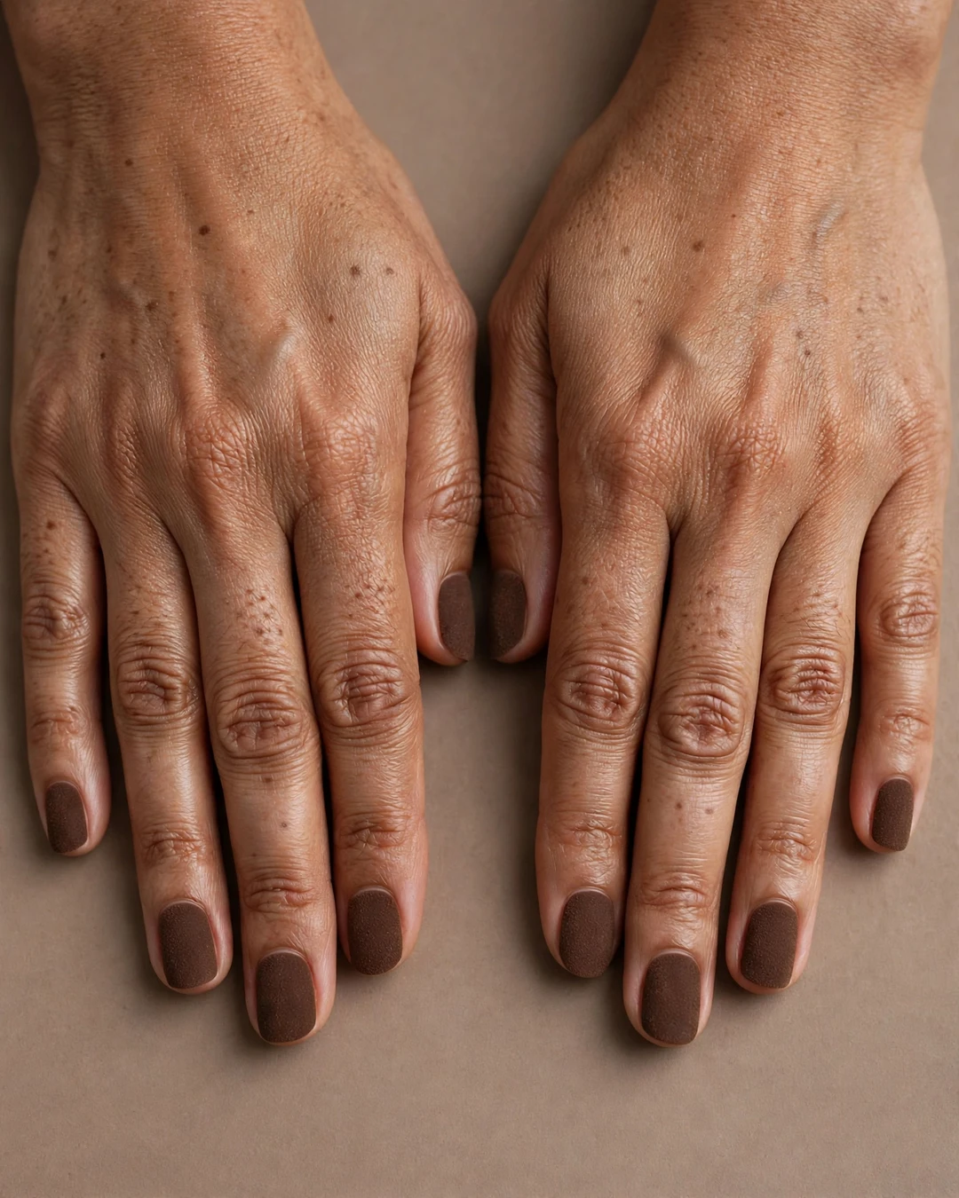 Suede-Finish Cocoa Nails