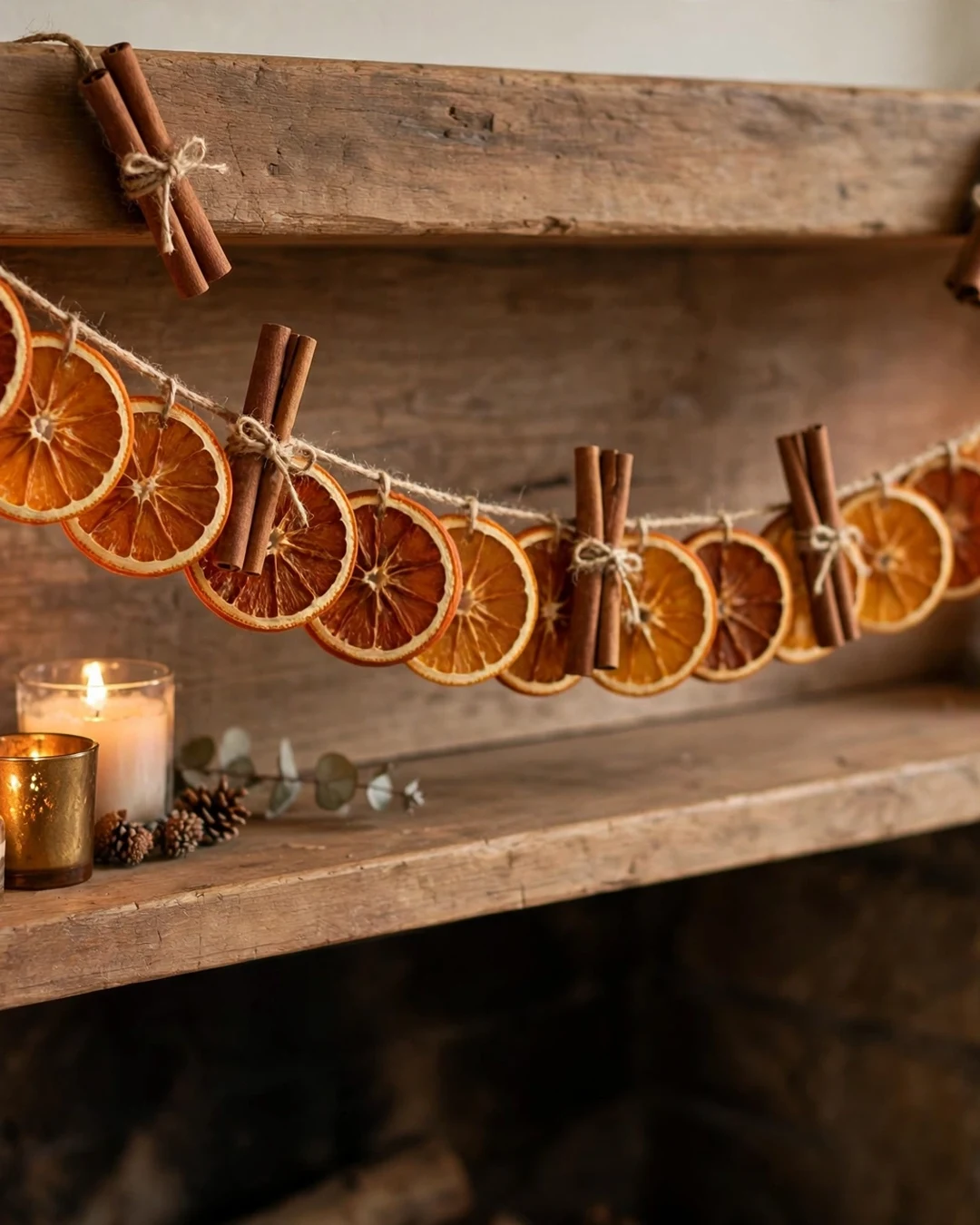 Dried Orange and Cinnamon Garland