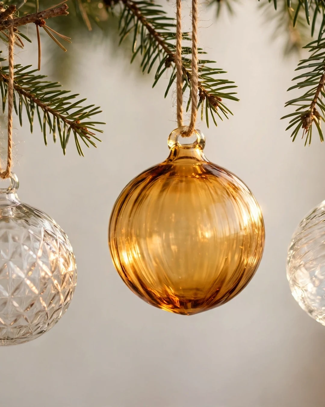 Glass Ornament Display