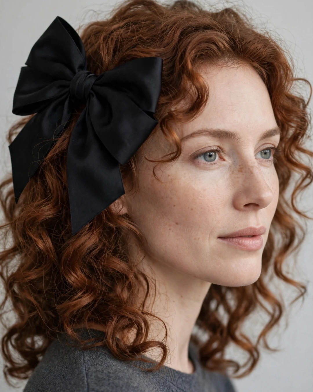 Soft Curls With Statement Bows