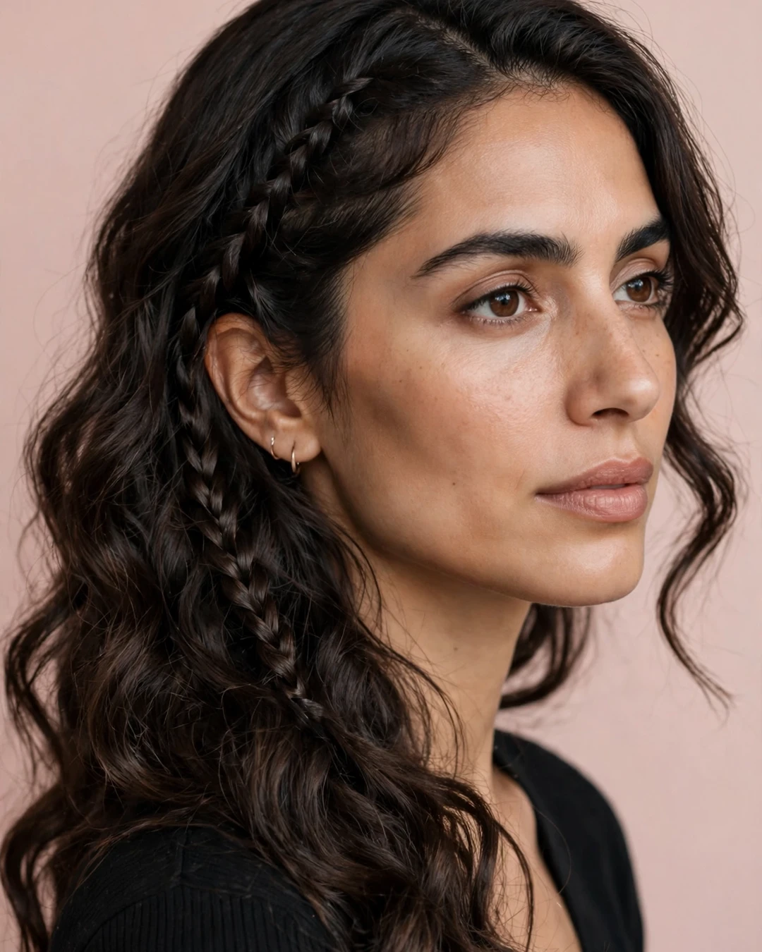 Romantic Waves With a Braid Accent