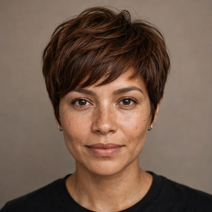 Chestnut Pixie Cut