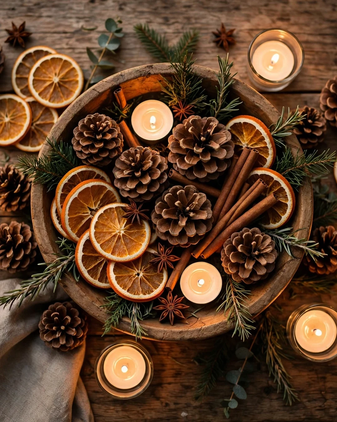 Build a Rustic Pinecone Centerpiece