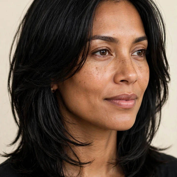 Softly Layered Collarbone Lob