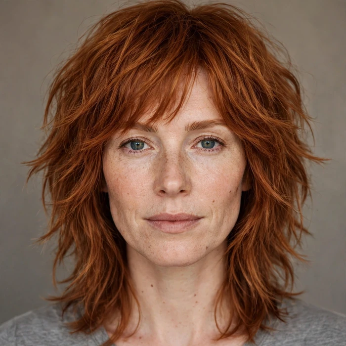 Textured Shaggy Collarbone Lob