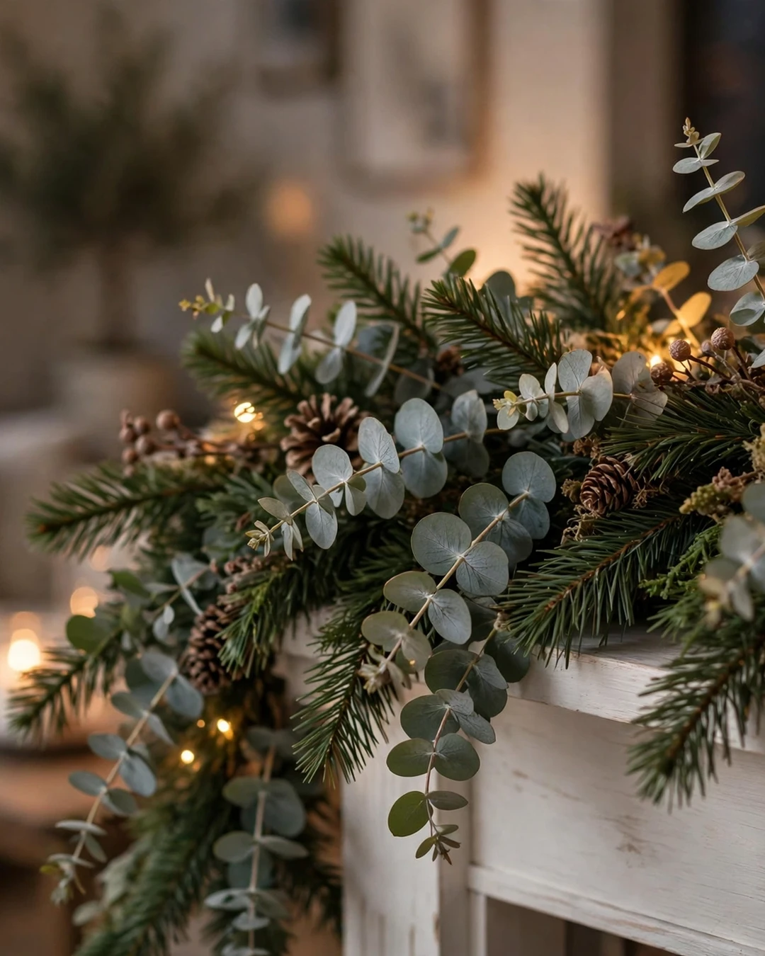 Eucalyptus and Pine Layered Garland