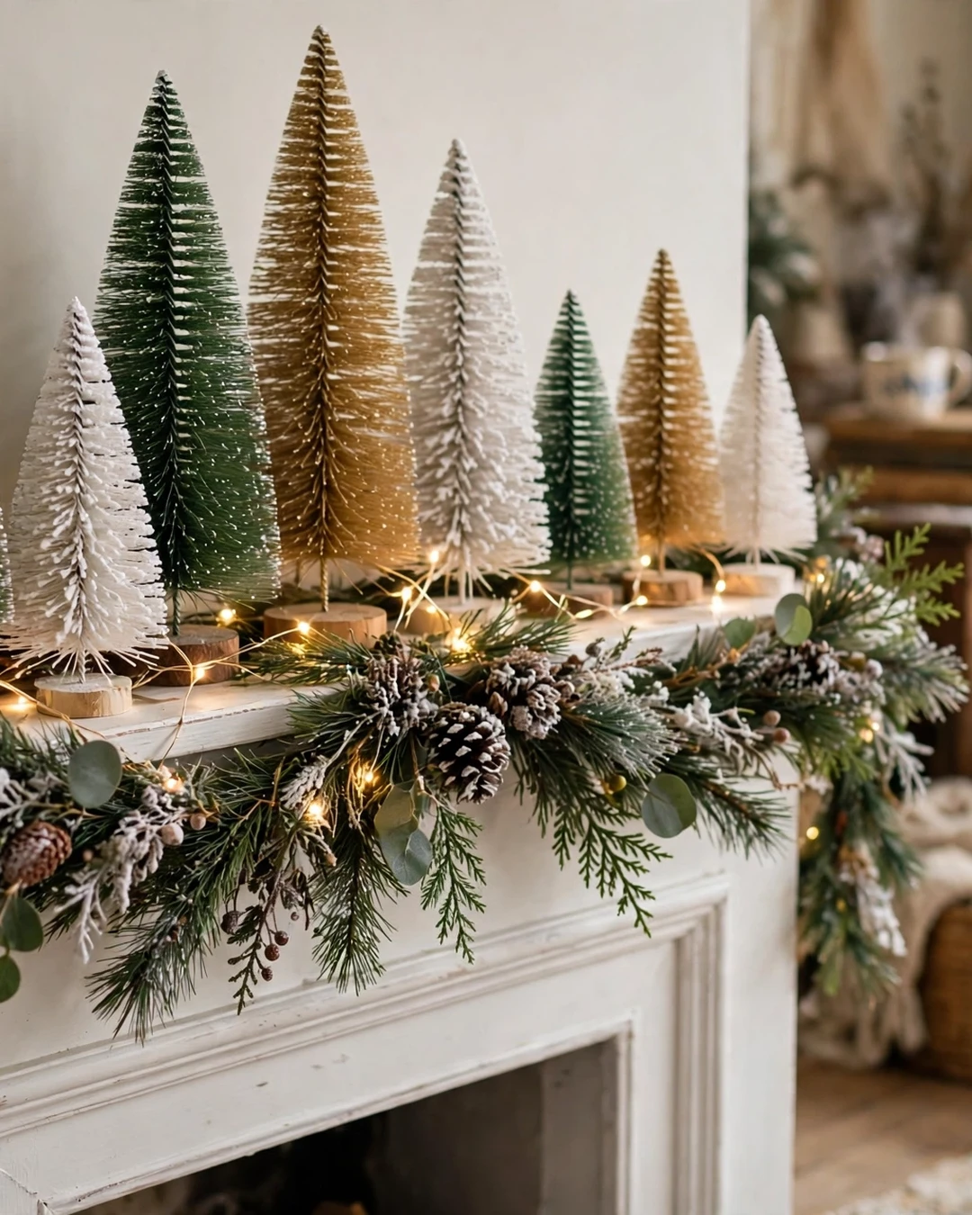 Bottle Brush Tree Display