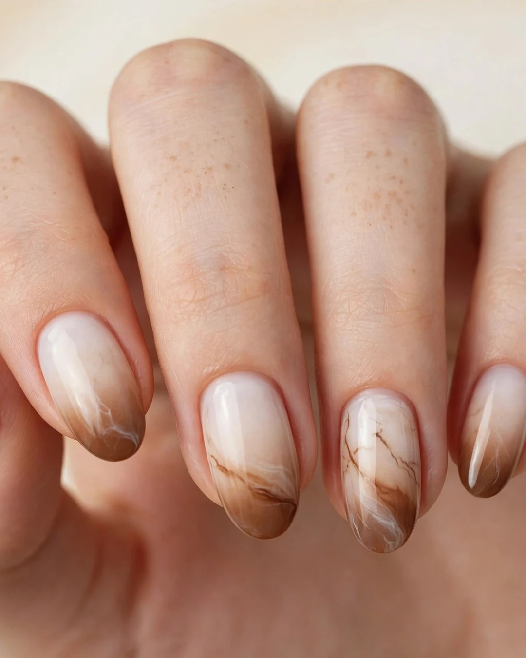 Cappuccino Foam Ombre Marble
