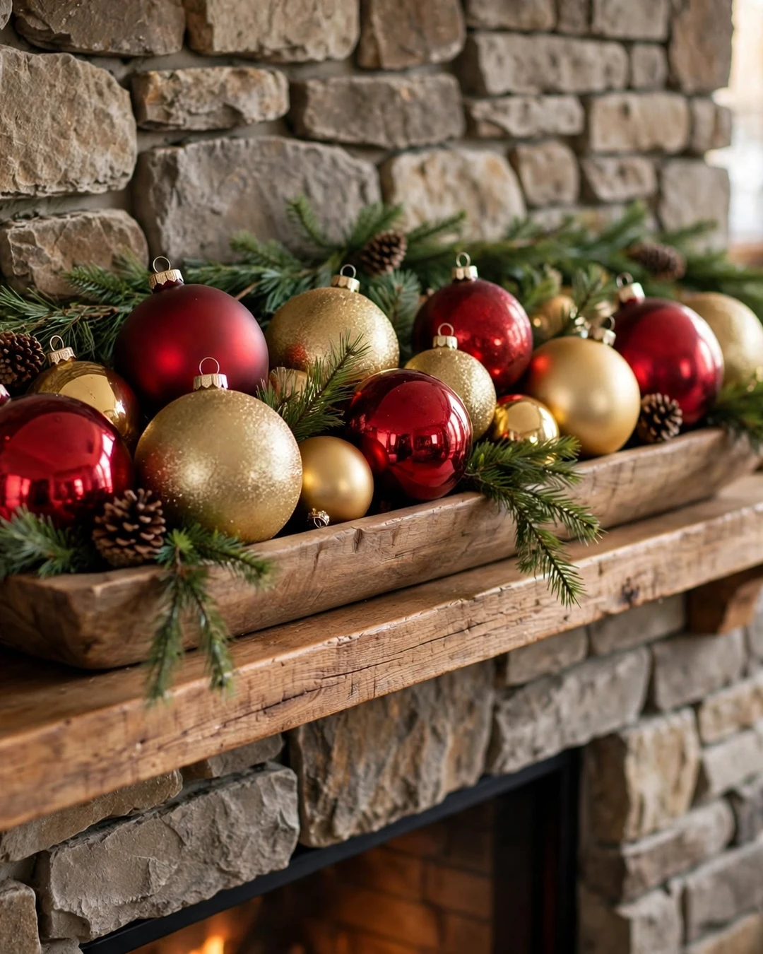 Oversized Ornaments in a Bowl
