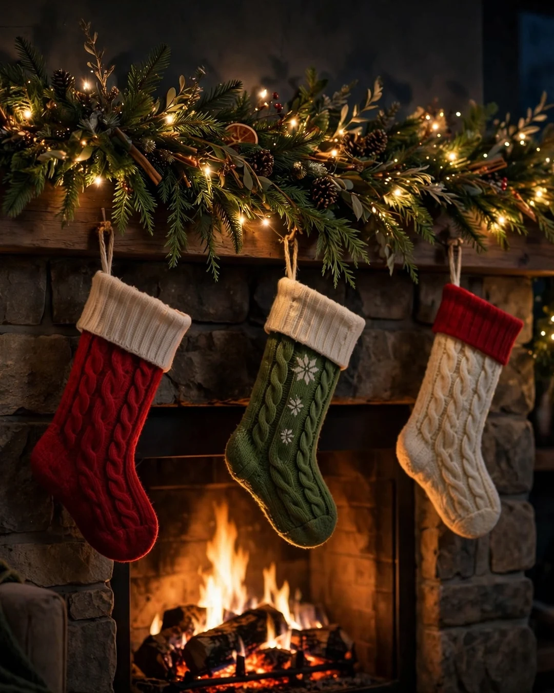 Twinkle Lights: The Easiest Christmas Mantel Decor