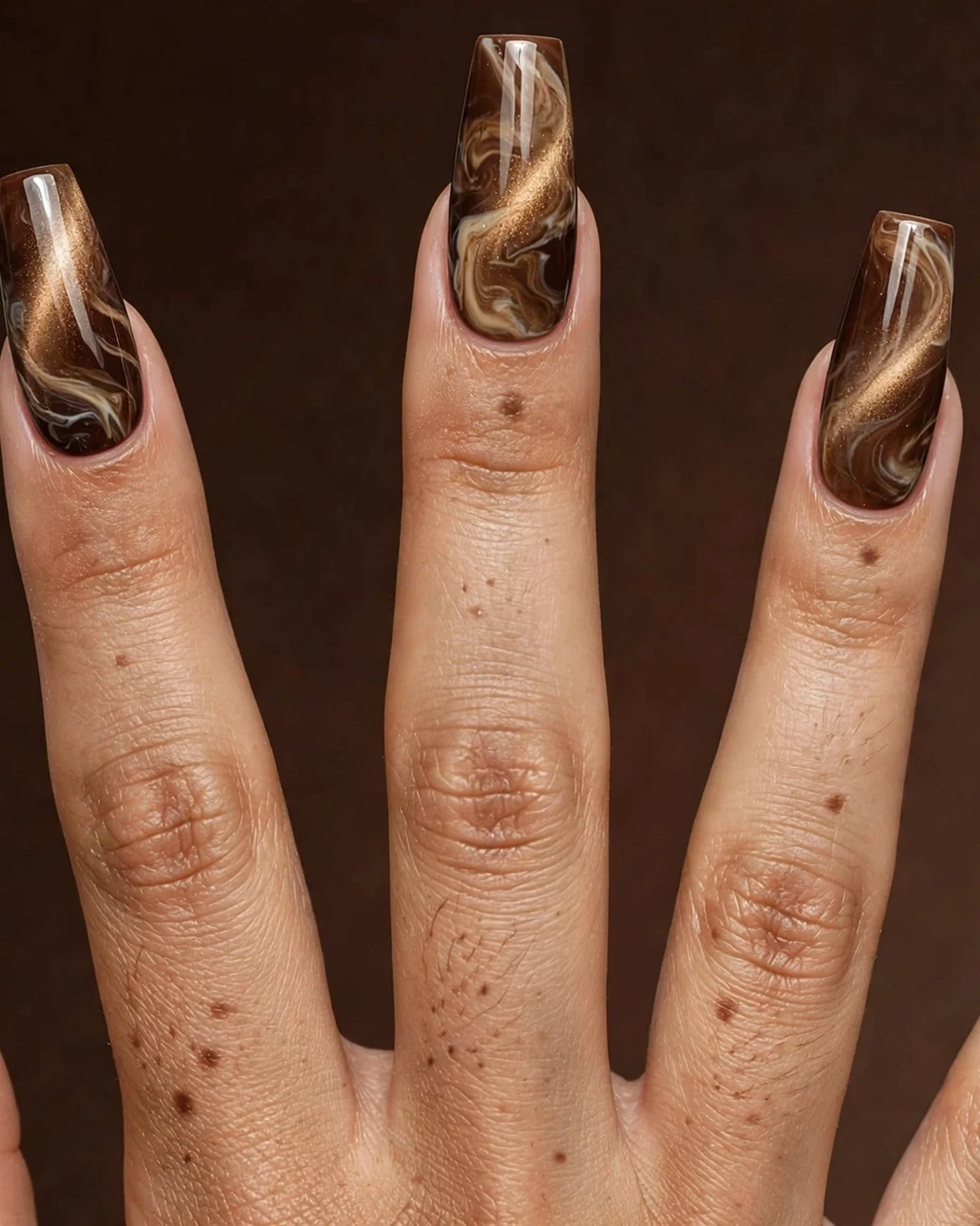 Magnetic Velvet Coffee Swirl