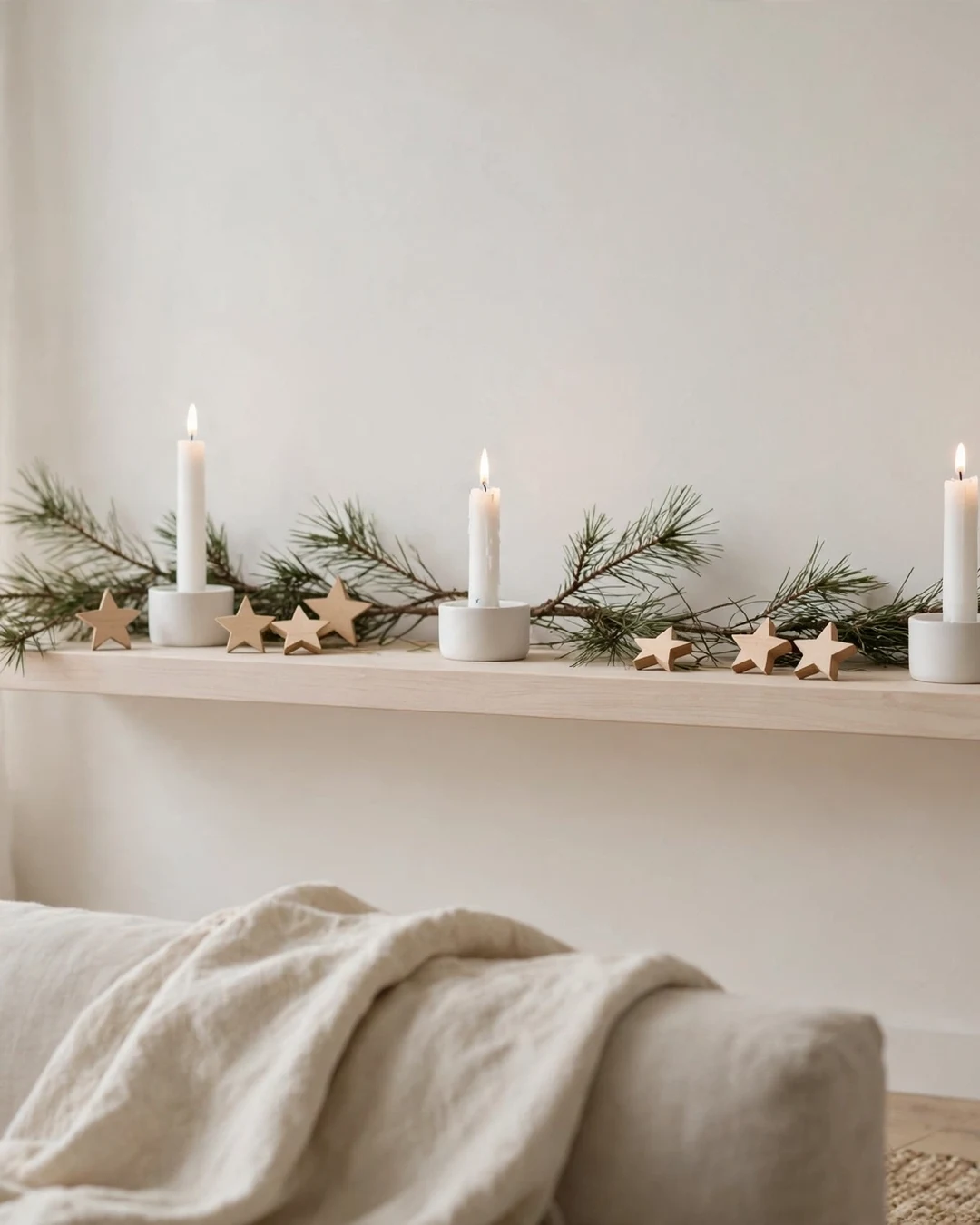 Scandinavian White-and-Wood Simplicity