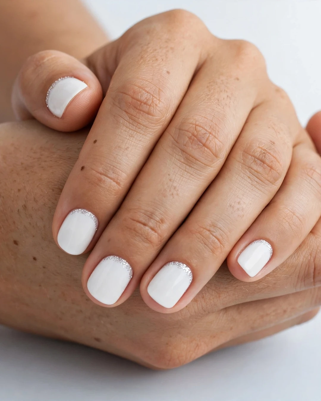 White Winter Christmas Nails