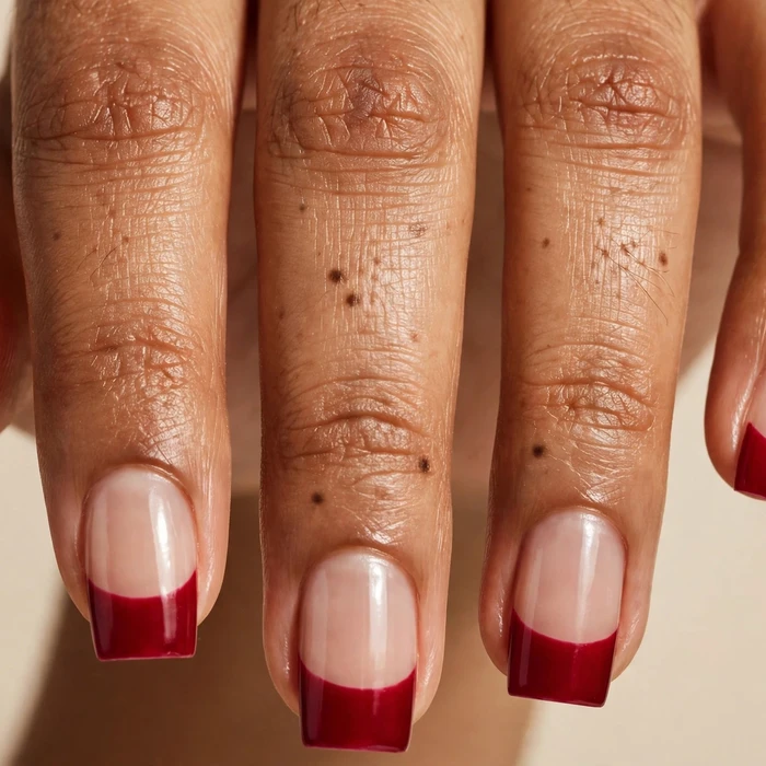 Cranberry French Tips