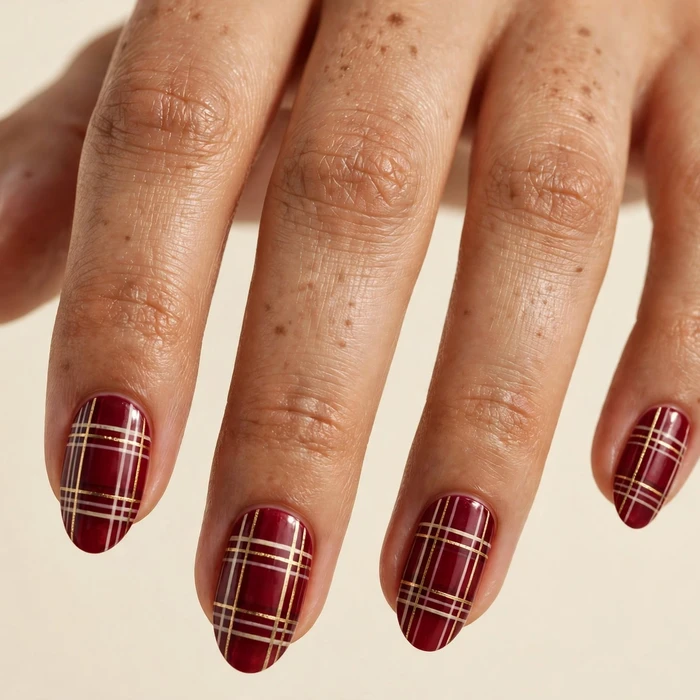 Cranberry Plaid Pattern