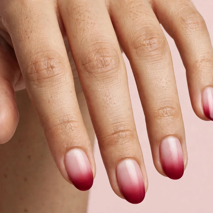 Cranberry and Soft Pink Gradient