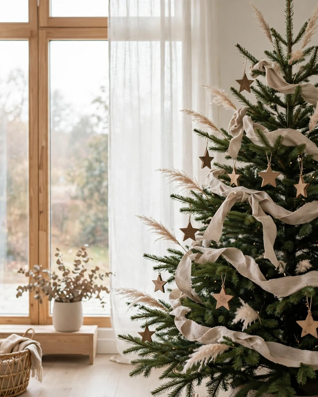 Linen-and-Wood Neutral Tree