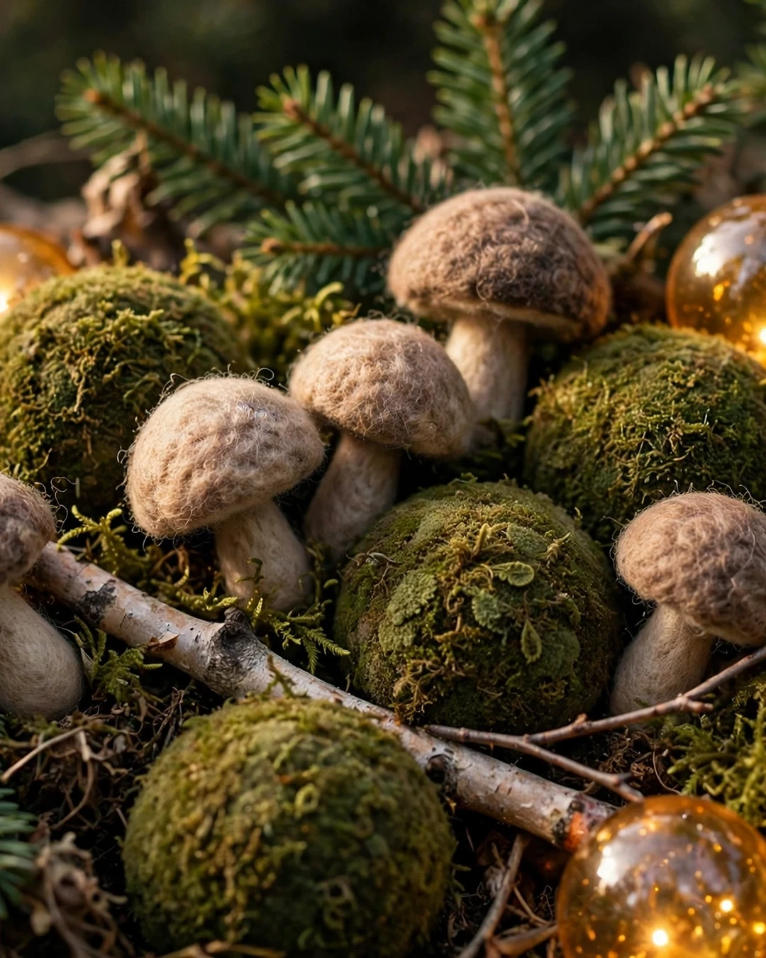 Woodland Moss and Twig Tree