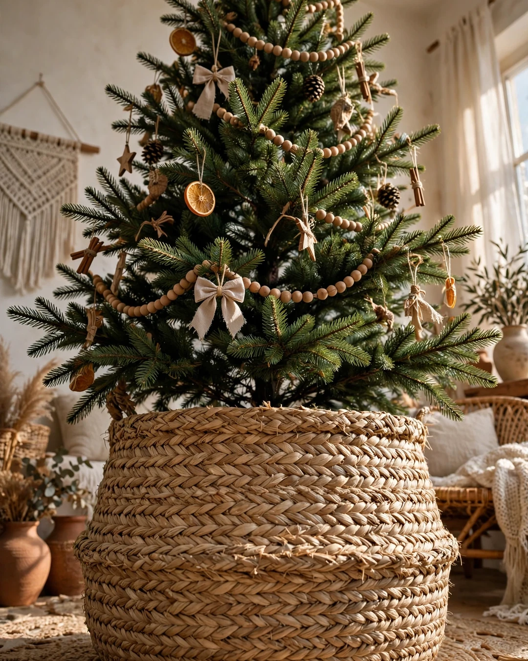 Basket-Based Rustic Tree